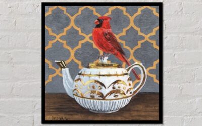 New Painting: “The Cardinal Came to Tea”